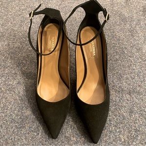 Aquazzura Firenze made in italy black suede Dolce Vita heels